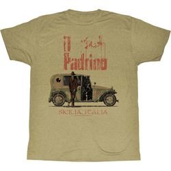 The Godfather Shirt II Padrino Adult Sand Heather Tee T-Shirt