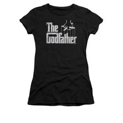 The Godfather Shirt Juniors Logo Black Tee T-Shirt