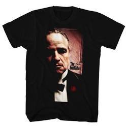 The GodFather Shirt Portrait Black T-Shirt