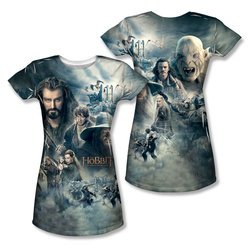 The Hobbit Battle Of The Five Armies Epic Poste Sublimation Juniors Shirt Front/Back Print