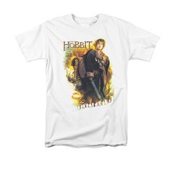 The Hobbit Battle Of The Five Armies Shirt Bilbo Adult White Tee T-Shirt
