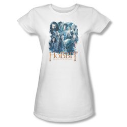 The Hobbit Battle Of The Five Armies Shirt Juniors Main Characters White Tee T-Shirt