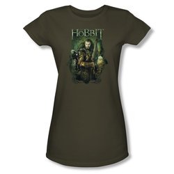 The Hobbit Battle Of The Five Armies Shirt Juniors Thorin And Company Green Tee T-Shirt