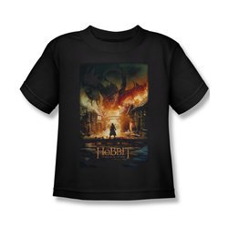 The Hobbit Battle Of The Five Armies Shirt Kids Smaug Poster Black Youth Tee T-Shirt