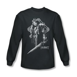 The Hobbit Battle Of The Five Armies Shirt King Thorin Long Sleeve Charcoal Tee T-Shirt