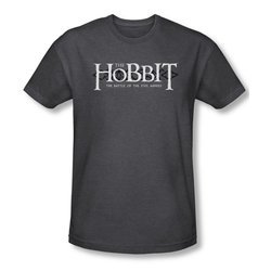 The Hobbit Battle Of The Five Armies Shirt Ornate Logo Adult Heather Charcoal Tee T-Shirt
