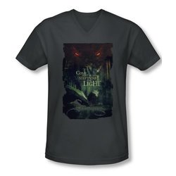 The Hobbit Battle Of The Five Armies Shirt Slim Fit V Neck Taunt Charcoal Tee T-Shirt