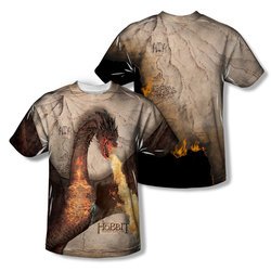 The Hobbit Battle Of The Five Armies Smaug Attack Sublimation Shirt Front/Back Print