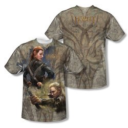 The Hobbit Desolation Of Smaug Elves Sublimation Kids Shirt Front/Back Print