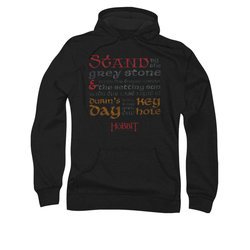 The Hobbit Desolation Of Smaug Hoodie Sweatshirt Keyhole Black Adult Hoody Sweat Shirt