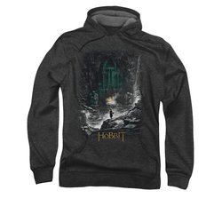 The Hobbit Desolation Of Smaug Hoodie Sweatshirt Second Thoughts Charcoal Adult Hoody Sweat Shirt