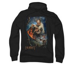 The Hobbit Desolation Of Smaug Hoodie Sweatshirt Thranduil's Realm Black Adult Hoody Sweat Shirt