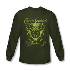 The Hobbit Desolation Of Smaug Shirt Guards Of Mirkwood Long Sleeve Green Tee T-Shirt