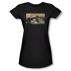The Hobbit Desolation Of Smaug Shirt Juniors Epic Journey Black Tee T-Shirt