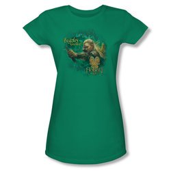 The Hobbit Desolation Of Smaug Shirt Juniors Greenleaf Kelly Green Tee T-Shirt