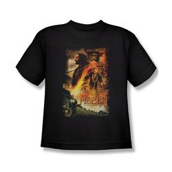 The Hobbit Desolation Of Smaug Shirt Kids Golden Chambers Black Youth Tee T-Shirt