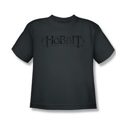 The Hobbit Desolation Of Smaug Shirt Kids Ornate Logo Charcoal Youth Tee T-Shirt
