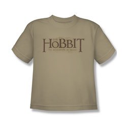 The Hobbit Desolation Of Smaug Shirt Kids Textured Logo Sand Youth Tee T-Shirt