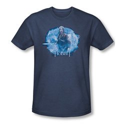 The Hobbit Desolation Of Smaug Shirt Tangled Web Adult Heather Navy Tee T-Shirt