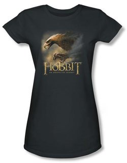 The Hobbit Juniors Shirt Movie Unexpected Journey Eagle Charcoal Tee