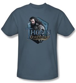 The Hobbit Kids Shirt Unexpected Journey Thorin Slate Tee T-shirt