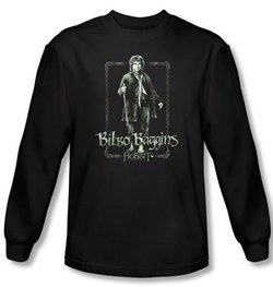 The Hobbit Shirt Movie Unexpected Journey Bilbo Black Long Sleeve