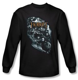 The Hobbit Shirt Movie Unexpected Journey Characters Black Long Sleeve