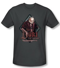 The Hobbit Shirt Movie Unexpected Journey Dori Adult Charcoal T-shirt