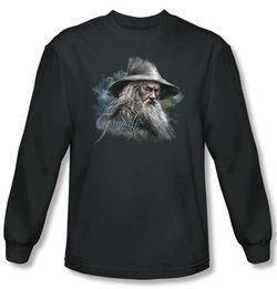 The Hobbit Shirt Movie Unexpected Journey Gandalf Charcoal Long Sleeve