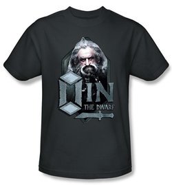 The Hobbit Shirt Movie Unexpected Journey Oin Charcoal Slim Fit Tee