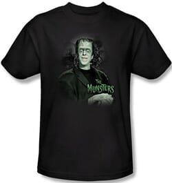 Click to get The Munsters Tshirt Man Of The House Herman Adult Black Tee Shirt