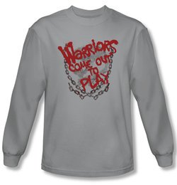 The Warriors Shirt Come Out And Play Long Sleeve Silver Tee T-Shirt