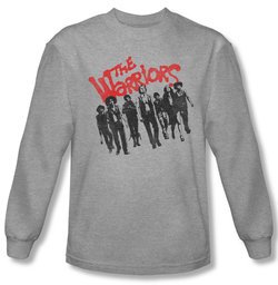 The Warriors Shirt The Gang Long Sleeve Athletic Heather Tee T-Shirt