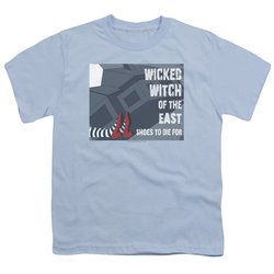 The Wizard Of Oz  Kids Shirt Shoes To Die For Light Blue T-Shirt