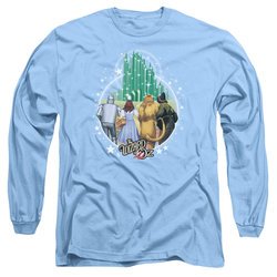 The Wizard Of Oz  Long Sleeve Shirt Emerald City Carolina Blue Tee T-Shirt