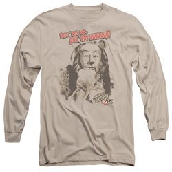 The Wizard Of Oz  Long Sleeve Shirt Put 'Em Up Cowardly Lion Sand Tee T-Shirt