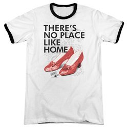 The Wizard Of Oz  There's No Place Like Home White Ringer Shirt