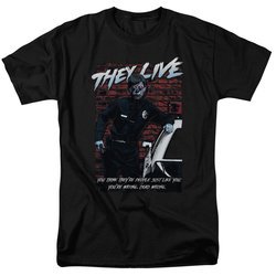 They Live Shirt Dead Wrong Black T-Shirt