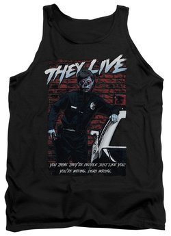 They Live  Tank Top Dead Wrong Black Tanktop