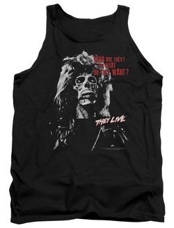 They Live  Tank Top Who are They? Black Tanktop