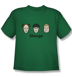 Three Stooges Kids Shirt Stooges Kelly Green Tee T-Shirt