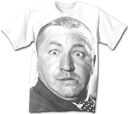 Click to get Three Stooges Tshirt Curly Big Face Adult Funny White Tee Shirt