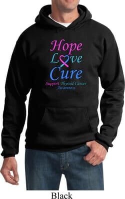 Click to get Thyroid Cancer Awareness Hope Love Cure Hoodie
