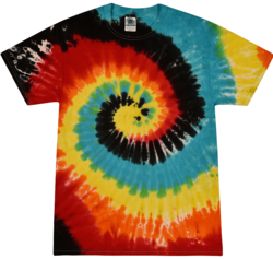 Click to get Adult Tie Dye Tshirt   Retro Swirl Adult Tee