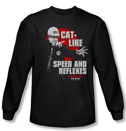 Tommy Boy Shirt Cat Like Long Sleeve Black Tee T-Shirt