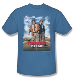 Tommy Boy Shirt Movie Poster Adult Carolina Blue Tee T-Shirt