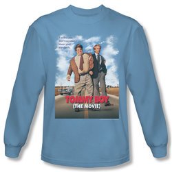 Tommy Boy Shirt Movie Poster Long Sleeve Carolina Blue Tee T-Shirt
