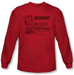 Tommy Boy Shirt Zalinsky Auto Long Sleeve Red Tee T-Shirt