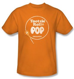 Tootsie Roll Kids T-Shirts - Pop Logo Orange Tee Youth