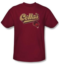 Cella's T-Shirts - Cella's Logo Adult Cardinal Red Tee